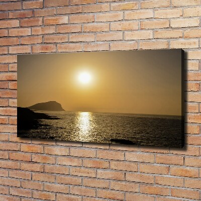 Wandbild Sonnenuntergang am Meer