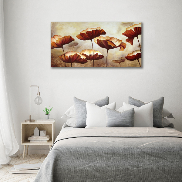 Wandbild Mohnblumen