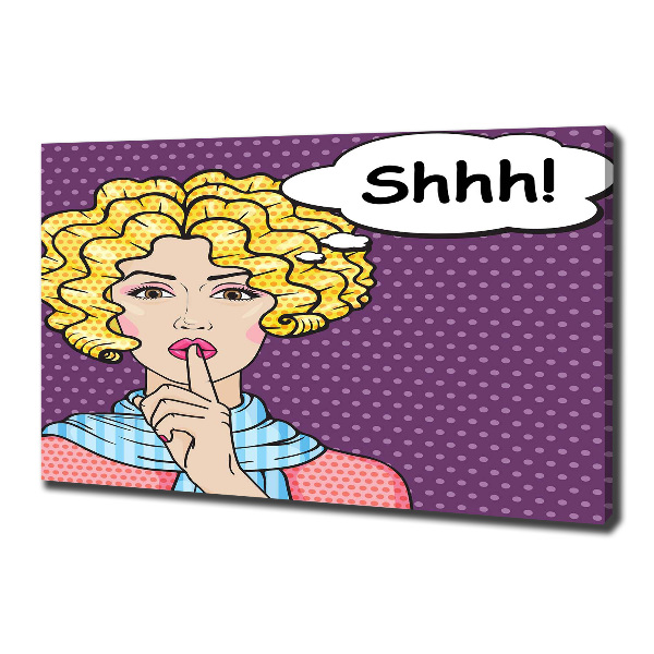 Bild auf leinwand Comic-Frau