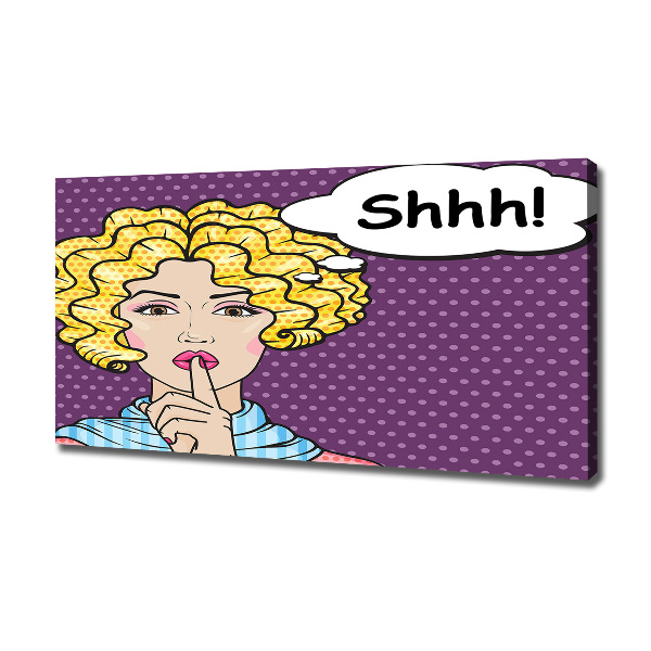 Bild auf leinwand Comic-Frau