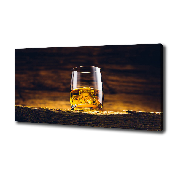Wandbild Bourbon im Glas