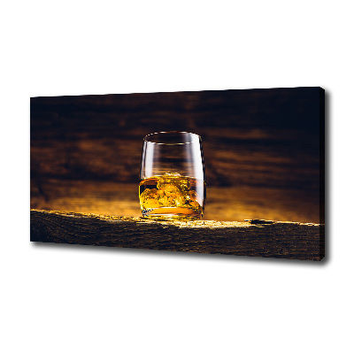 Wandbild Bourbon im Glas