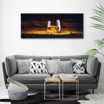 Wandbild Bourbon im Glas