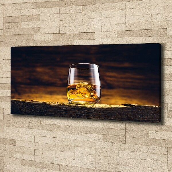 Wandbild Bourbon im Glas