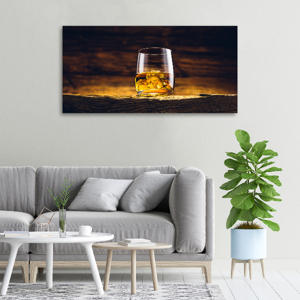Wandbild Bourbon im Glas