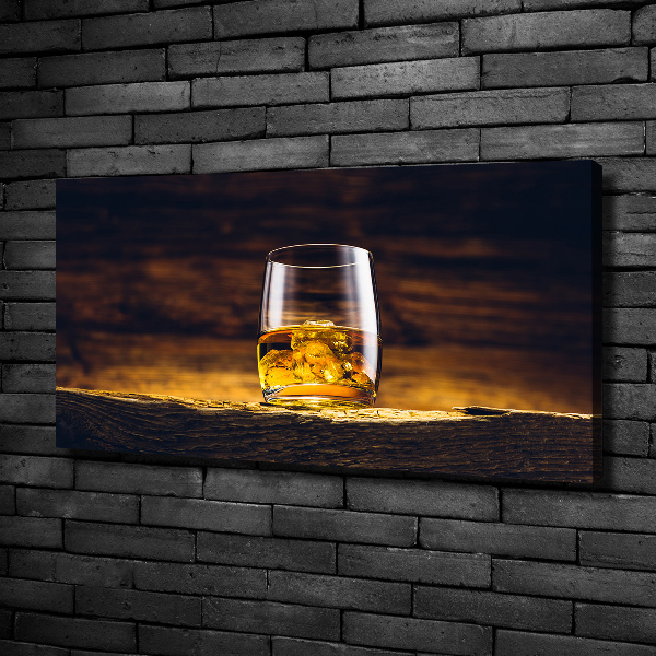 Wandbild Bourbon im Glas