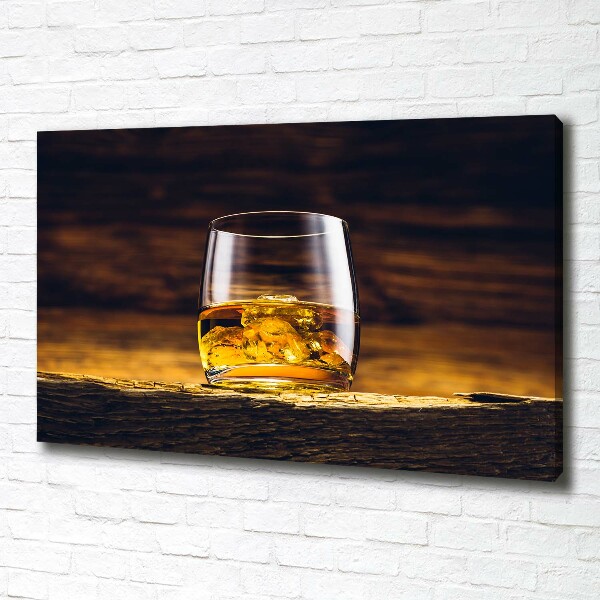 Wandbild Bourbon im Glas