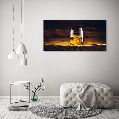 Wandbild Bourbon im Glas