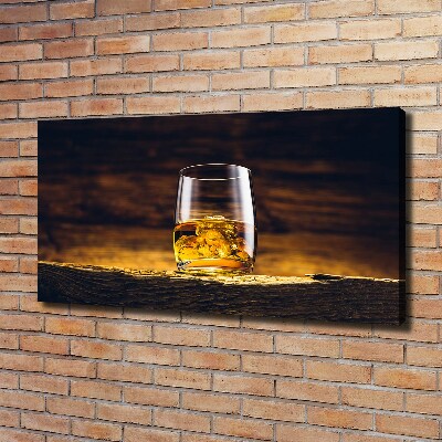 Wandbild Bourbon im Glas