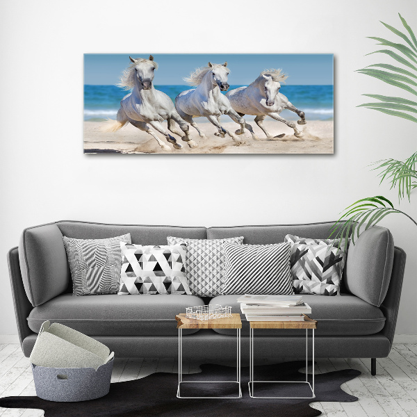 Bild auf leinwand Strand von White Horses