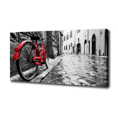Wandbild Rotes Fahrrad