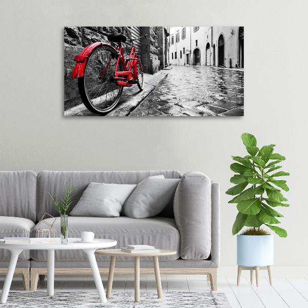 Wandbild Rotes Fahrrad