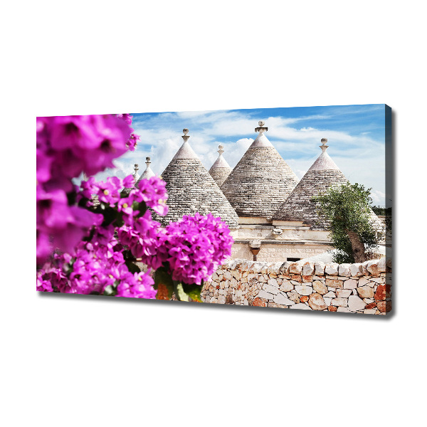 Wandbild Trulli-Häuser