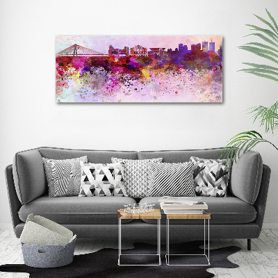 Bild auf leinwand Buntes Warschau