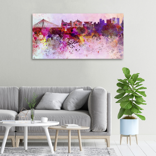 Bild auf leinwand Buntes Warschau