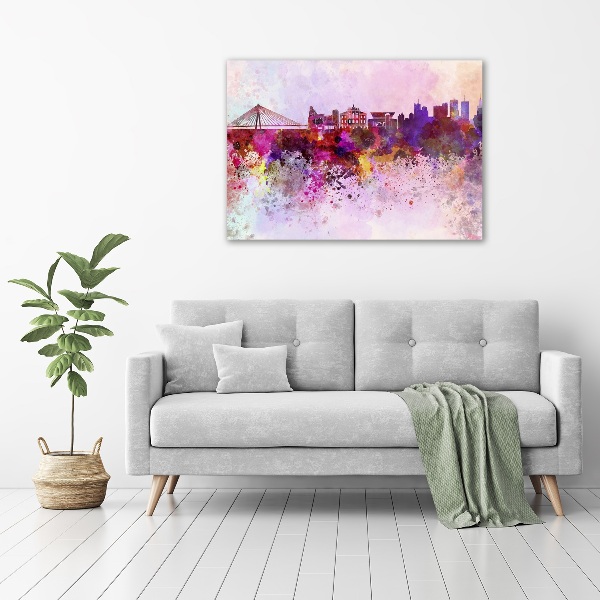 Bild auf leinwand Buntes Warschau