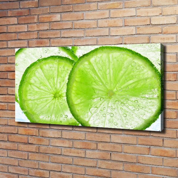 Wandbild Limetten unter Wasser