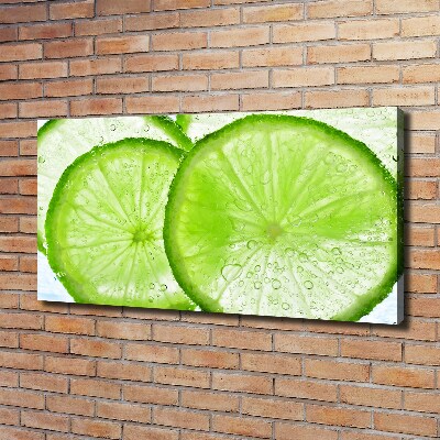 Wandbild Limetten unter Wasser
