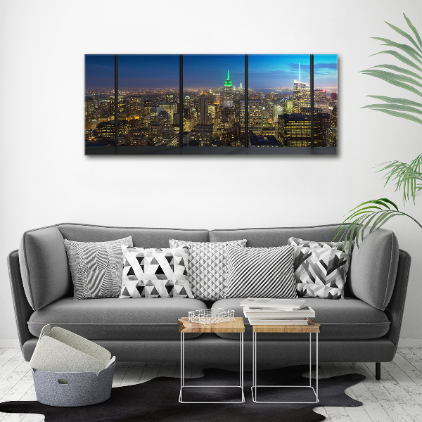 Wandbild New York bei Nacht