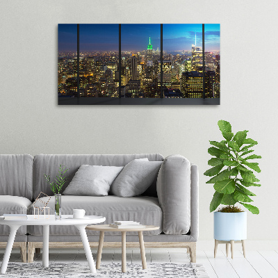 Wandbild New York bei Nacht