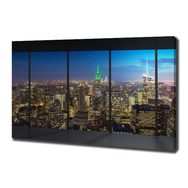 Wandbild New York bei Nacht