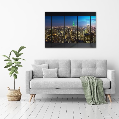 Wandbild New York bei Nacht