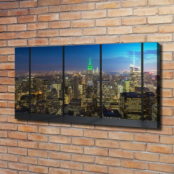 Wandbild New York bei Nacht