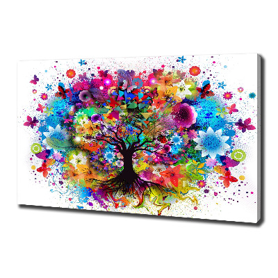 Wandbild Bunter Baum