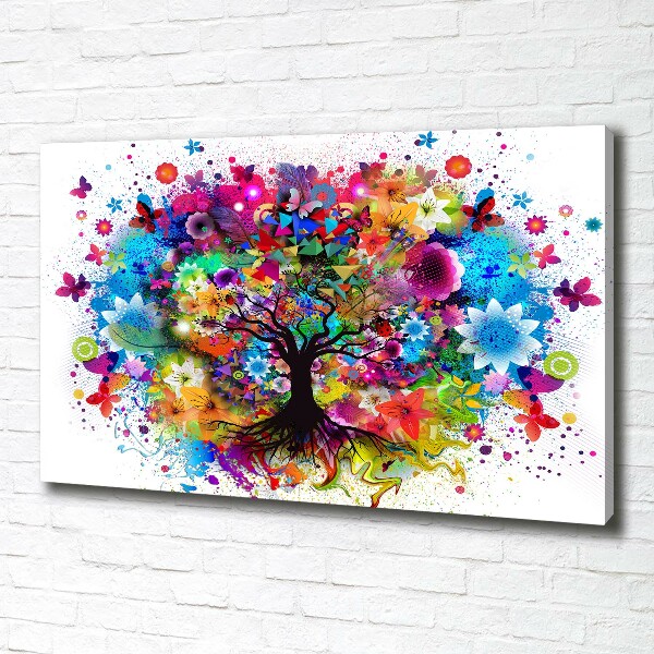 Wandbild Bunter Baum