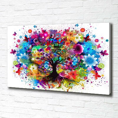 Wandbild Bunter Baum