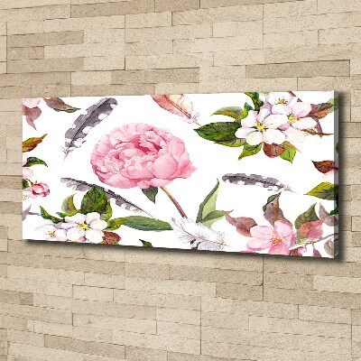 Wandbild Blumenmuster