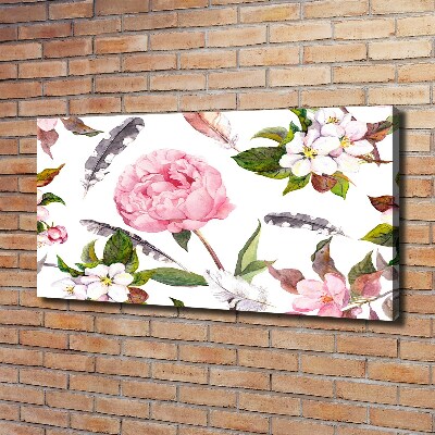 Wandbild Blumenmuster