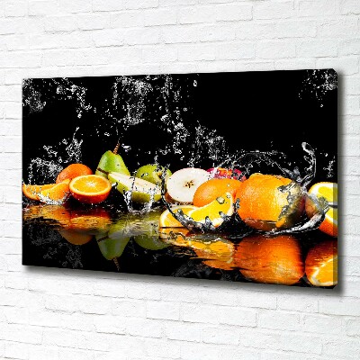 Bild auf leinwand Obst und Wasser
