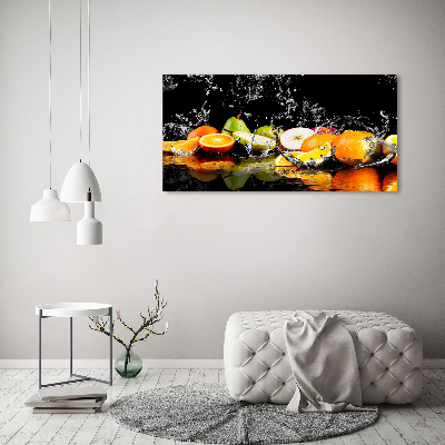Bild auf leinwand Obst und Wasser