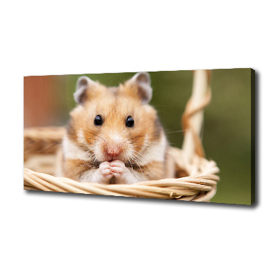 Wandbild Hamster im Korb