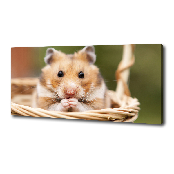 Wandbild Hamster im Korb