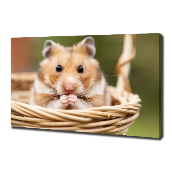 Wandbild Hamster im Korb