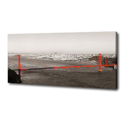 Bild auf leinwand San Francisco Brücke