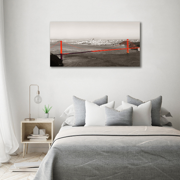 Bild auf leinwand San Francisco Brücke