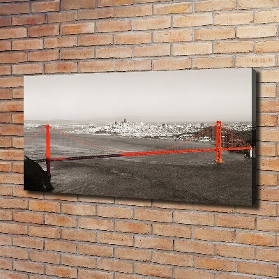 Bild auf leinwand San Francisco Brücke