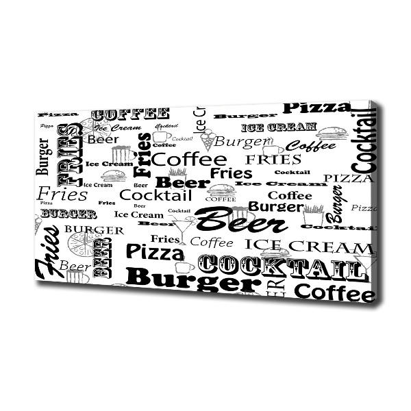 Wandbild Speisekarte