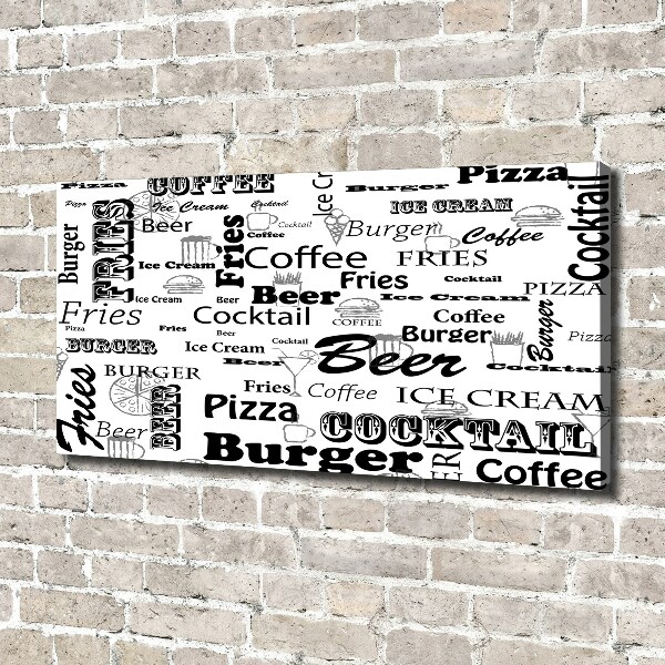 Wandbild Speisekarte