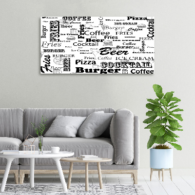 Wandbild Speisekarte