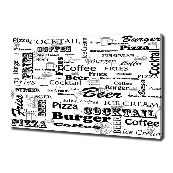 Wandbild Speisekarte