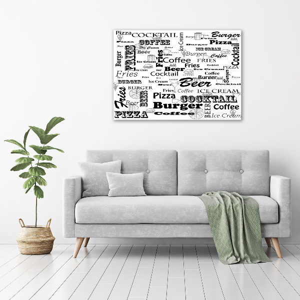 Wandbild Speisekarte