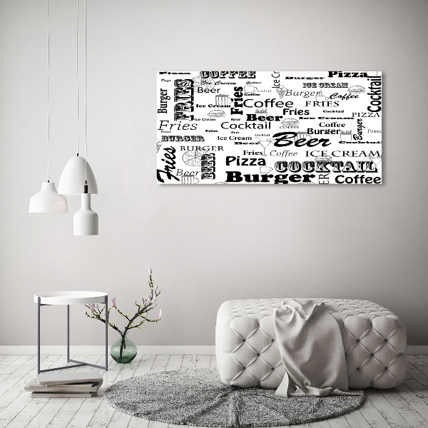 Wandbild Speisekarte