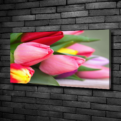 Bild auf leinwand Bunte Tulpen