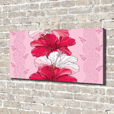 Wandbild Hawaiianische Blumen