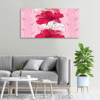Wandbild Hawaiianische Blumen