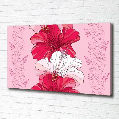 Wandbild Hawaiianische Blumen